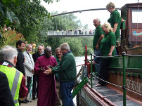 2010 The Archbishop of York vists Syntan Barge