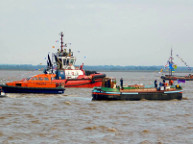 2022 The Queen's Platinum Jubilee. Syntan in the flotilla. Photo courtesy of Sheila Button.