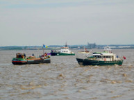 2022 The Queen's Platinum Jubilee. Syntan in the flotilla. Photo courtesy of Sheila Button.