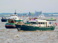 2022 The Queen's Platinum Jubilee. Syntan in the flotilla. Photo courtesy of Sheila Button.