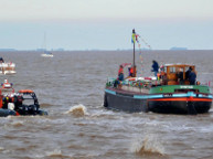 2022 The Queen's Platinum Jubilee. Syntan in the flotilla. Photo courtesy of Sheila Button.