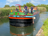 2022 The Queen's Platinum Jubilee. Syntan on the River Hull en route to Beverley. Photo courtesy of Tim Hart.