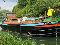 2022 The Queen's Platinum Jubilee. Syntan on the River Hull en route to Hull Marina. Photo courtesy of Tim Hart.