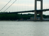 2022 The Queen's Platinum Jubilee. Spectators at the Humber Bridge viewed from Syntan. Photo courtesy of Tony Coates.