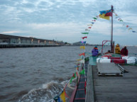 2022 The Queen's Platinum Jubilee. Syntan sails back to Hull in the flotilla. Photo courtesy of Tony Coates.