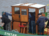 2022 The Queen's Platinum Jubilee. Syntan departs Hull Marina in the flotilla. Photo courtesy of Tony Sole.