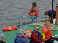 2022 The Queen's Platinum Jubilee. Syntan departs Hull Marina in the flotilla. Photo courtesy of Tony Sole.