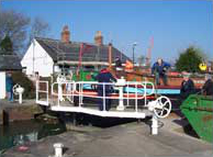 Syntan Barge at a lock